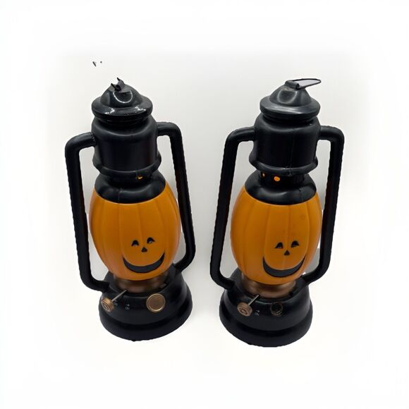 Vintage mini blow mold Jackolantern Lantern Glo-Thru untested needs batt rare 2 - Picture 1 of 11